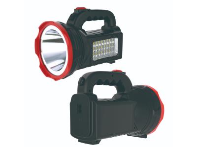 Import Led Portable Rechargeable Search Lamp With AC And COB Side Light from chinese wholesale supplier and manufacturer