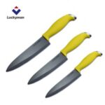 Import Luckyman black Ceramic Knife 6″ 7″ 8″ Silica gel Handle chef knife ceramic from chinese wholesale supplier and manufacturer