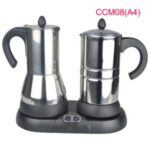 Import SS electric moka coffee maker and milk frother kit from chinese wholesale supplier and manufacturer