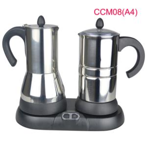Import SS electric moka coffee maker and milk frother kit from chinese wholesale supplier and manufacturer