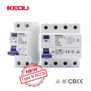 Import Type B Residual Current Operated Circuit Breaker (RCCB) （6K 10KA) 4P or 2P（25A 40A 63A） Suitabl from chinese wholesale supplier and manufacturer