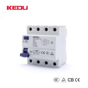 Import Type B Residual Current Operated Circuit Breaker (RCCB) （6K 10KA) 4P（25A 40A 63A） Suitable for from chinese wholesale supplier and manufacturer