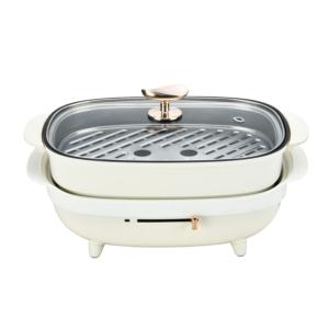 Import 5.5L New Design Multi-functional Electric Skillet with Grill Plate Takoyaki Plate Skillet from chinese wholesale supplier and manufacturer