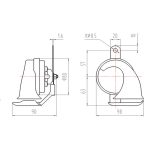 Import BOOST 163 Car Horn 12V Double Volume Sound Perfect Dual Waterproof Design Air Horn for Aut from chinese wholesale supplier and manufacturer