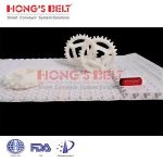 Import HONGSBELT HS-2500E modular plastic conveyor belt for candy making from chinese wholesale supplier and manufacturer