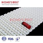 Import HONGSBELT HS-2500B modular plastic conveyor belt for bakery from chinese wholesale supplier and manufacturer