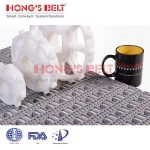 Import HONGSBELT HS-3900C-N Roller top modular plastic conveyor belt for tire sorting line from chinese wholesale supplier and manufacturer