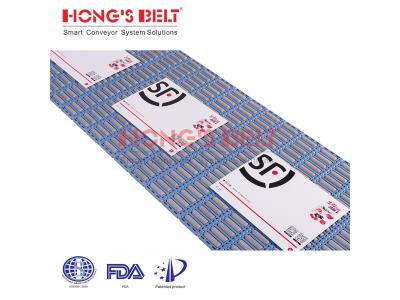 Import HONGSBELT HS-3800-6C Roller top modular plastic conveyor belt for sorting conveyors from chinese wholesale supplier and manufacturer