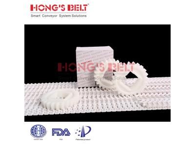 Import HONGSBELT HS-1500B-N Flush grid modular plastic conveyor belt for pizza making line from chinese wholesale supplier and manufacturer