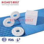 Import HONGSBELT HS-1500A modular plastic conveyor belt for packing industry from chinese wholesale supplier and manufacturer