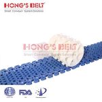 Import HONGSBELT HS-1400B modular plastic conveyor belt for spiral conveyors from chinese wholesale supplier and manufacturer