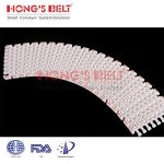 Import HONGSBELT HS-300B-EL Friction top modular plastic conveyor belt for inclined conveyor from chinese wholesale supplier and manufacturer