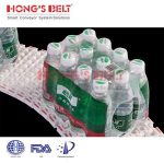 Import HONGSBELT HS-300B-EL Friction top modular plastic conveyor belt for inclined conveyor from chinese wholesale supplier and manufacturer