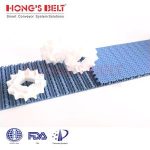 Import HONGSBELT HS-200AN Nub top modular plastic conveyor belt for vegetable processing from chinese wholesale supplier and manufacturer