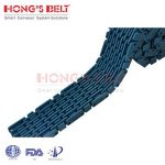 Import HONGSBELT HS-F1000-58RR 58mm raised bid modular plastic conveyor belt for beverage indust from chinese wholesale supplier and manufacturer