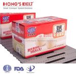 Import HONGSBELT HS-100A-HD-N-EL Rounded friction top modular plastic conveyor belt used in skati from chinese wholesale supplier and manufacturer