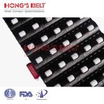 Import HONGSBELT HS-100A-HD-N-C Roller top modular plastic conveyor belt for warehousing from chinese wholesale supplier and manufacturer