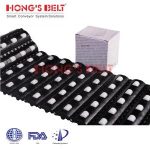 Import HONGSBELT HS-100A-HD-N-C Roller top modular plastic conveyor belt for warehousing from chinese wholesale supplier and manufacturer