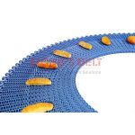 Import HONGSBEL HS-1900B modular plastic conveyor belt for frozen spiral conveyors from chinese wholesale supplier and manufacturer