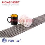 Import HONGSBELT HS-2500D modular plastic conveyor belt for bakery from chinese wholesale supplier and manufacturer