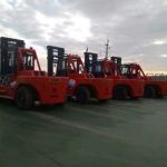 Import 28 Ton Diesel Heavy Forklift Truck Color Orange Lift Containers from chinese wholesale supplier and manufacturer