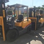 Import 3 Ton Diesel Small Forklift work in container and warehouse attachment side shift from chinese wholesale supplier and manufacturer