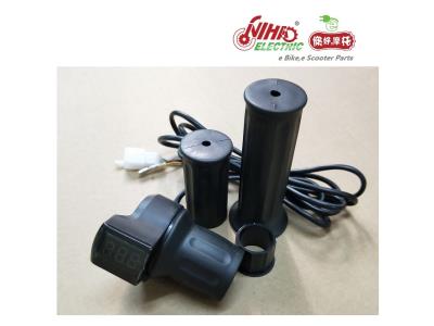 Import 18 E-BIKE 12V-72V Ebike Half Twist Throttle With LED Digital Voltage Display E Bike from chinese wholesale supplier and manufacturer