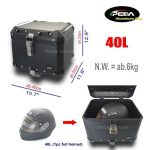 Import V3-2 Motorcycle Aluminum Box 40L Top Case Side Pannier Scooter Rear Trunk PEDA Motor from chinese wholesale supplier and manufacturer