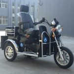 Import 110CC Handicapped tricycle rear with small cargo box from chinese wholesale supplier and manufacturer