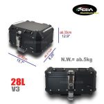 Import V3-2 Motorcycle Aluminum Box 40L Top Case Side Pannier Scooter Rear Trunk PEDA Motor from chinese wholesale supplier and manufacturer
