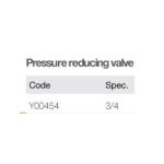 Import Pressure reducing valve Y00454 from chinese wholesale supplier and manufacturer