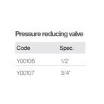 Import Pressure reducing valve Y00106， Y00107 from chinese wholesale supplier and manufacturer