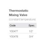 Import Thermostatic Mixing Valve(constant temperature) Y00477,Y00478 from chinese wholesale supplier and manufacturer