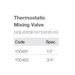 Import Thermostatic Mixing Valve(adjustable temperature) Y00481,Y00482 from chinese wholesale supplier and manufacturer