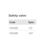 Import Safety Valve Y00495,Y00496 from chinese wholesale supplier and manufacturer
