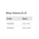 Import Stop Valves,C xC Y00039,Y00040 from chinese wholesale supplier and manufacturer