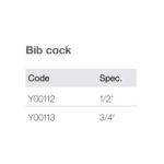 Import Bib cock Y00112,Y00113 from chinese wholesale supplier and manufacturer