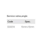 Import Service valve,angled E00014 from chinese wholesale supplier and manufacturer