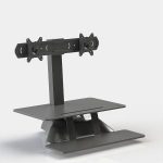 Import Electric Motor Control Sit-Standing Desktop Solution With Dual Monitor-HDWE001-2 from chinese wholesale supplier and manufacturer
