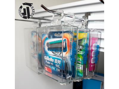 Import DRAGON GUARD retail store EAS anti theft RF AM razor safer box from chinese wholesale supplier and manufacturer