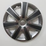 Import Wholesale PP ABS 13 14 15 inch Twin-Color Anti-wear Carbon Fiber Car Wheel Center Cover from chinese wholesale supplier and manufacturer