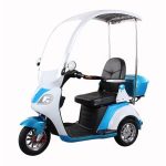 Import T418S China Electric Scooter 3 Wheels Electric Tricycle with Roof from chinese wholesale supplier and manufacturer