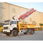 Import XCMG official HB37V China 37m small hydraulic concrete boom pump truck price from chinese wholesale supplier and manufacturer