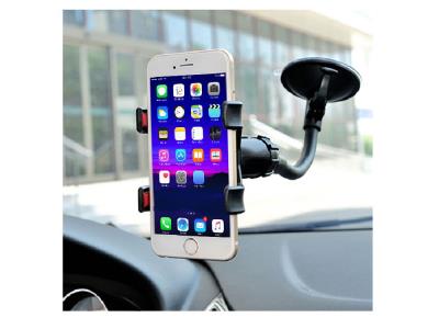 Import Long Arm Double Clip Car Dashboard Windshield 360 Rotating Suction Cup Mobile Phone Holder from chinese wholesale supplier and manufacturer