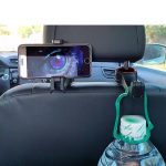 Import Car Accessories Organizer Headrest Hook with Phone Holder Seat Back Hanger for coat from chinese wholesale supplier and manufacturer