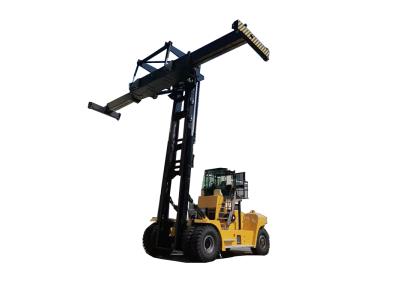 Import 45 Ton Diesel Heavy Forklift Truck Color Yellow with container spreader from chinese wholesale supplier and manufacturer
