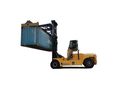 Import 45 Ton Diesel Heavy Forklift Truck Color Yellow with container spreader from chinese wholesale supplier and manufacturer