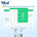 Import OEM Smart 180kg Bluetooth Body Fat scale 180kg APP control 8 electrodes body fat scale from chinese wholesale supplier and manufacturer