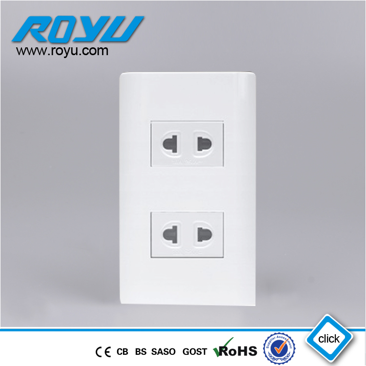 Import Grounding duplex universal receptacle from chinese wholesale supplier and manufacturer