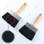Import Pure black stainless iron brush with beech arm from chinese wholesale supplier and manufacturer